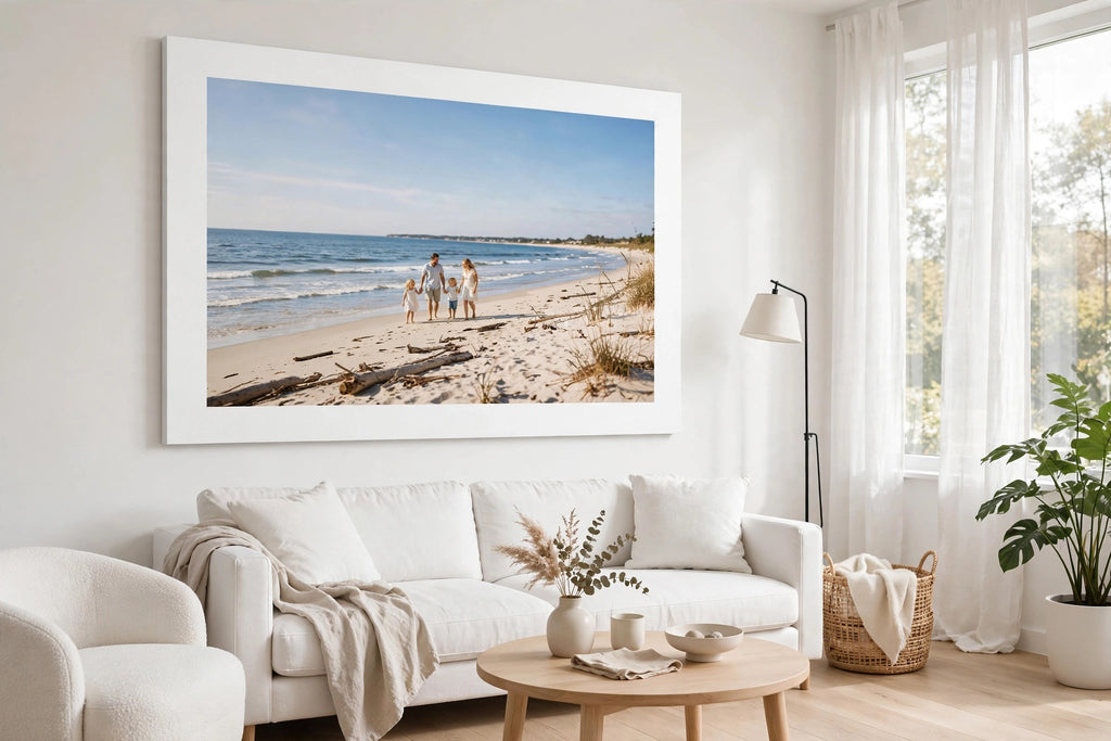 Photo printed on white HD aluminum